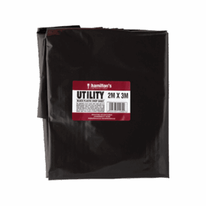 Utility Black Drop Sheet 2M X 3M - 50MIC